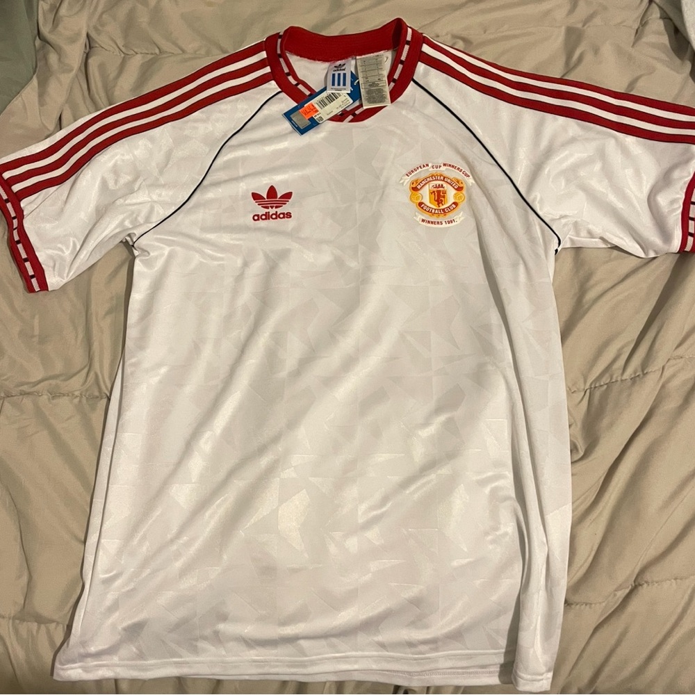 Adidas Manchester United 1991 Away European winners Jersey- Large